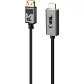 ESL Gaming DisplayPort - HDMI 2.0 kaapeli (2 m)