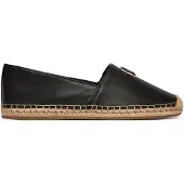 Tommy Hilfiger Th Logo Leather Espadrille - Black - 38
