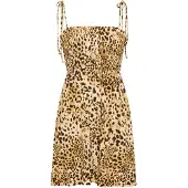 LASCANA Mekko beige / tummabeige