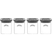 Kilner FRESH maustepurkit Kirkas harmaa, 4-pack, 160 ml