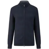 Gant Cotton Texture Zipped Cardigan - Navy - S