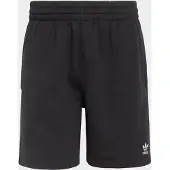 Adidas Originals Housut 'TREFOIL ESSENTIALS 7 inch FLEECE' musta / valkoinen