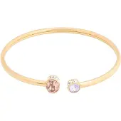 Swarovski Rannekoru kulta / laventeli / roosa / läpinäkyvä