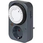 Brennenstuhl 24 h Timer MZ 20, Musta, 160 g, 172 mm, 77 mm, 80 mm (1506450)