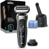 Braun Series 7 72-C7200cc sähköinen karvanpoistolaite puhdistus- ja lataustelakka Gold 1 kpl
