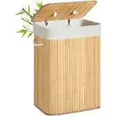 Songmics Bambuinen pyykkikori 72L