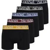 Only & Sons Bokserishortsit 'ONSTrey' sininen / sitruuna / kuusi / viininpunainen / musta