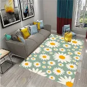 Hobby Hall Päivänkakkara Liukumaton Matto, 80 cm x 120 cm / 31,5 colio x 47,24 colio