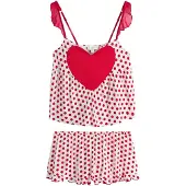 Rockett St George Pyjamashortsit punainen / valkoinen