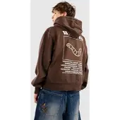 A.Lab Wanted Boxy Vetoketjullinen huppari brown Koko L
