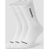ICANIWILL Training Logo Sock 3-Pack White