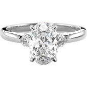 Festive Megan Oval 1.14 ct timanttisormus 18-753-114-VK-HSI1