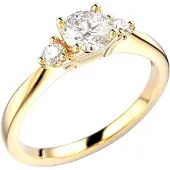 Festive Megan 0.60 ct timanttisormus 14-755-060-KK-LABGVS1