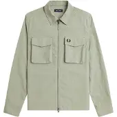 Fred perry Ripstop Pocket Overshirt - Khaki green - XXL