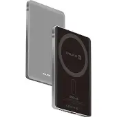 Evelatus Varavirtalähde PD20W 5000mAh Power Bank MagLink Elite langattomalla latauksella EVEP02PBMES Hopea