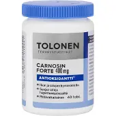 Raw Organic Tolonen Carnosin 400mg 60tabl.(PV 8/26)