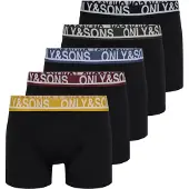 Only & Sons Bokserishortsit 'ONSTrey' sininen / sitruuna / kuusi / viininpunainen / musta
