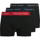 Jack & Jones Bokserishortsit 'JACNORREBRO' tummansininen / punainen / musta