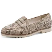 Tamaris Loafer beige / tummabeige / musta