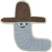 Oyoy MINI Calle Cowboy Rug - Blue - 82X85CM