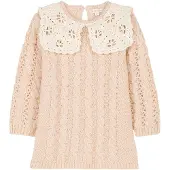 Louise Misha Sangani Neulottu Mekko Blush 4 Y Vaaleanpunainen 4 vuotta Tytöt