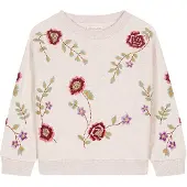 Louise Misha Rosalia Collegepaita Kukkakirjailulla Beige 5 Y Beige 5 vuotta Tytöt