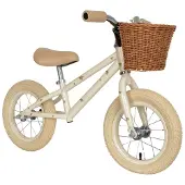 Konges Sløjd Aiko 12" Potkuttelupyörä Sitruunakuviolla Beige 3-6 Y Pojat, Tytöt