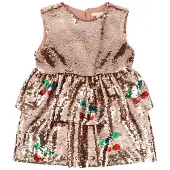 Konges Sløjd Lulu Party Dress Brazilian Sand 3 Y Kermanvärinen 3 vuotta Tytöt
