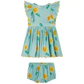 Stella McCartney Kids Kukallinen Mekko Vihreä 3 Months Sininen 3 kuukautta Tytöt