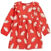 BOBO CHOSES Freedom Bird Painettu Vauvan Mekko Punainen 9 months Punainen 9 kuukautta Tytöt