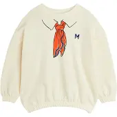 Mini Rodini Huivi Collegepaita Offwhite 116/122 cm Valkoinen 116/122 cm Pojat, Tytöt