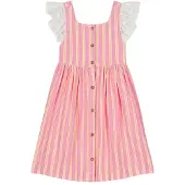 Louise Misha Moonie Mekko Pink Gelato Stripes 6 Y Vaaleanpunainen 6 vuotta Tytöt