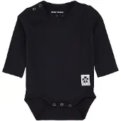 Mini Rodini Basic Ls Body - Black - 56-62
