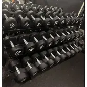 Dinox Käsipainoteline Pro, 15 parille, Teline + Käsipainot 15 paria (10 kg - 50 kg)