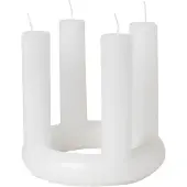 Broste Copenhagen Figurlys 'Lucille' - White - Ø20XH18CM
