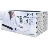 Gembird NSW-G8-01, Hallitsematon, Gigabit Ethernet (10/100/1000)