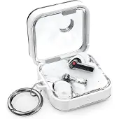 Spigen Ultra Hybrid Designed for Nothing Ear 2 -kotelo (2023) kirkas, kellastumista est v suojakuori - Jet White