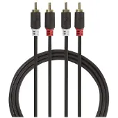 Nedis 2x RCA uros - 2x RCA uros stereoaudiokaapeli