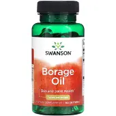 Swanson Health , Borragiöljy, 1 g, 60 Pehmeäpäistä