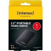 Intenso 6021660, 1 TB, 2.5", 3.2 Gen 1 (3.1 Gen 1), 5400 RPM, Musta