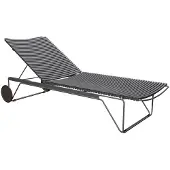 Houe Click Adjustable chaise lounge Dark grey. Frame: Grey