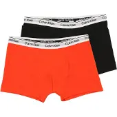 Calvin Klein Underwear Alushousut vaaleanharmaa / oranssinpunainen / musta / valkoinen