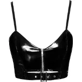 Black Level Vinyl Top Buckle – Hallitse katseet fetissityylin huipulla XS