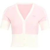 Adidas Neuletakki 'V-NECK SHIRT WITH' roosa / valkoinen