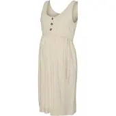 Mamalicious Mlivy Lia Sl Jrs Abk Dress 2F Noos - Beige - XL