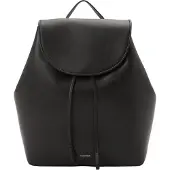 Calvin Klein Foil Logo Large Flap Backpack - Black - ONE SIZE