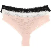 GUESS Stringit puuteri / musta / valkoinen