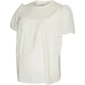 Mamalicious Mldora S/S Wo Top - White - L