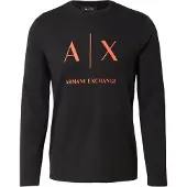 Armani Exchange Paita vaaleanpunainen / musta