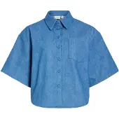 Vila Viluna 3/4 Denim Shirt - Blue - 34